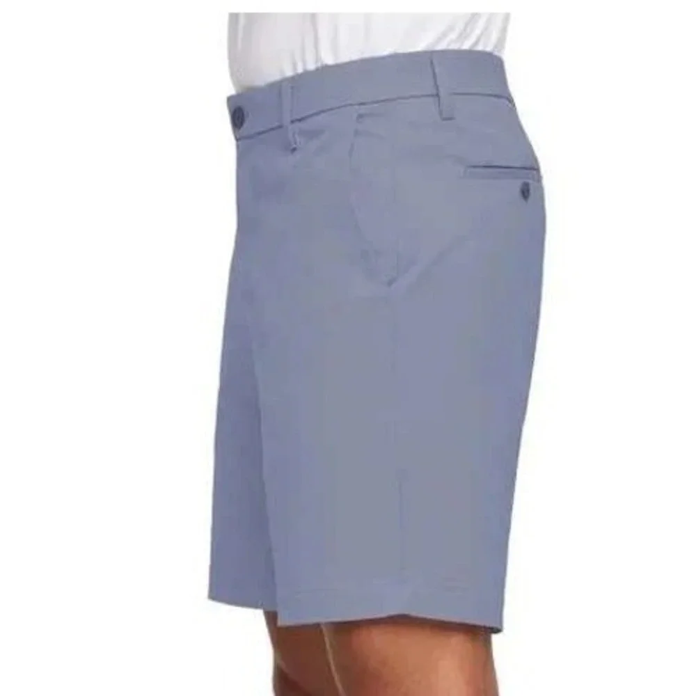 BANANA REPUBLIC Stretch Chino Shorts Mens Size 30 Blue Flat Front Quick Dry NWT